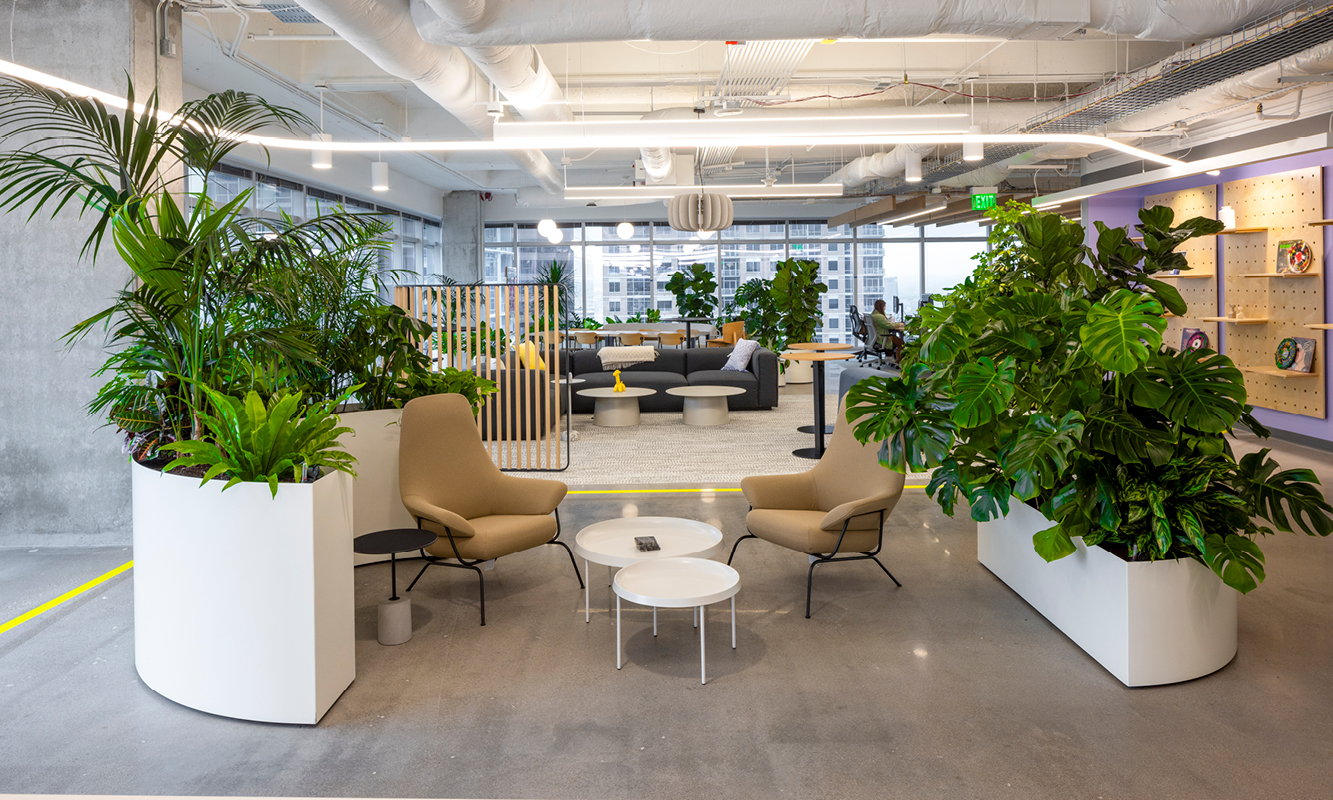 Connect Planters Miro Project gallery green oasis