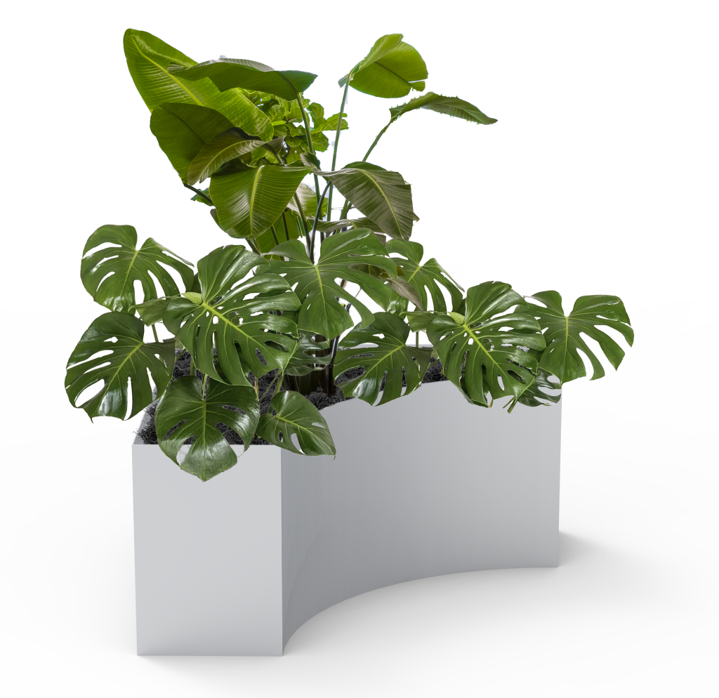 Connect quarter curve planters left