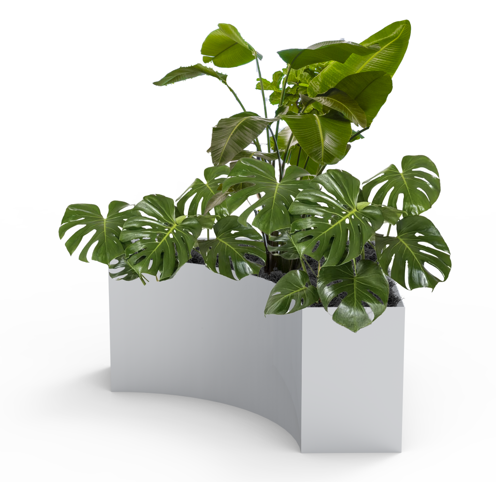 Connect quarter curve planters right