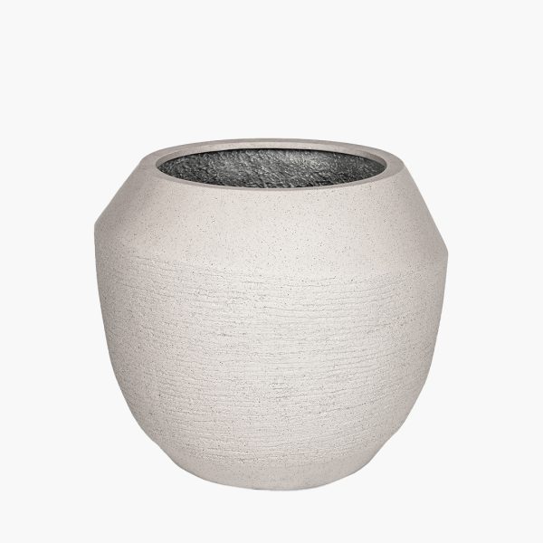 The Rove planter with soft curves for commercial spaces.