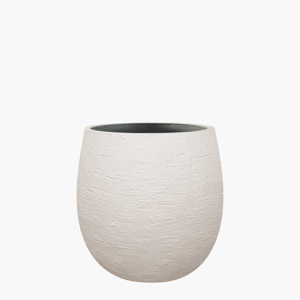 The Ember planter with artisanal texture and natural finish from the Oterra family, designed for modern commercial interiors and exteriors.