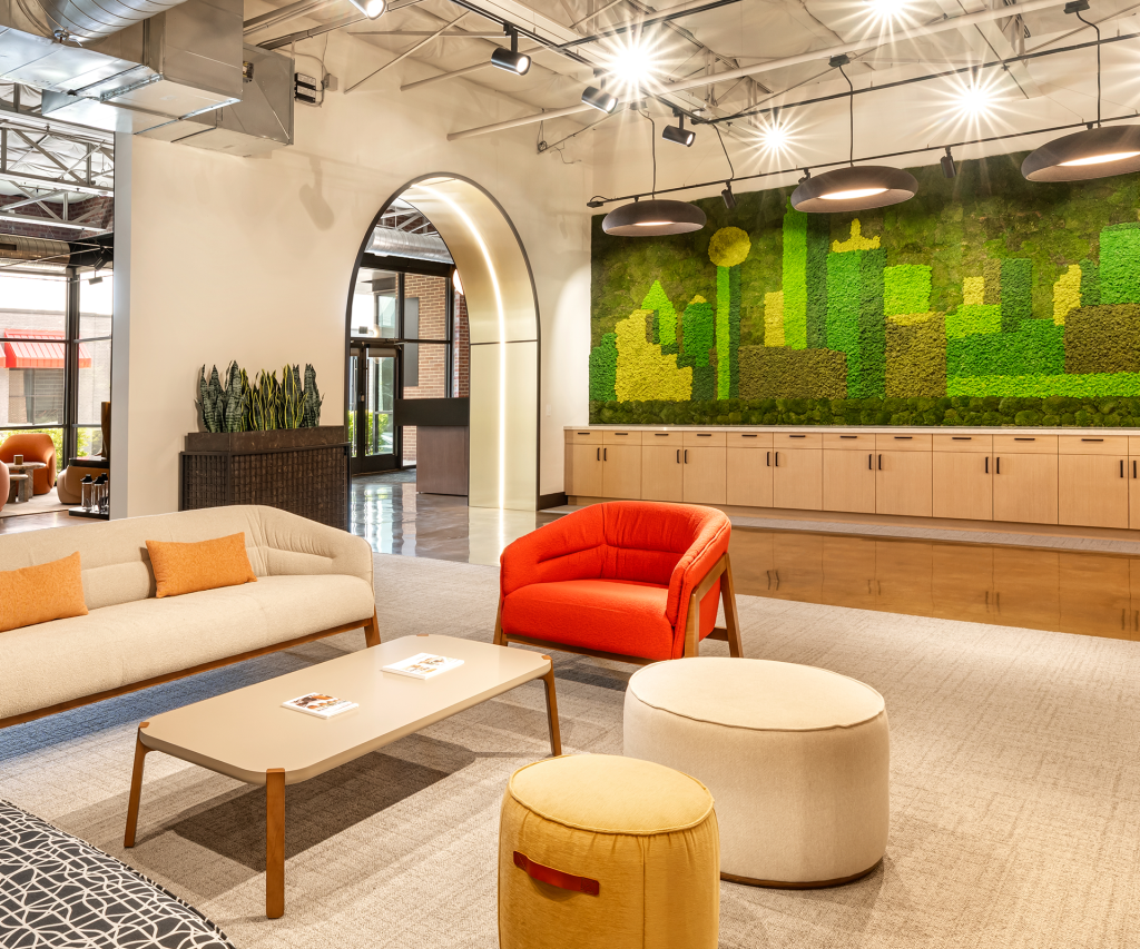 Backcountry retail store moss wall installation by Green Oasis