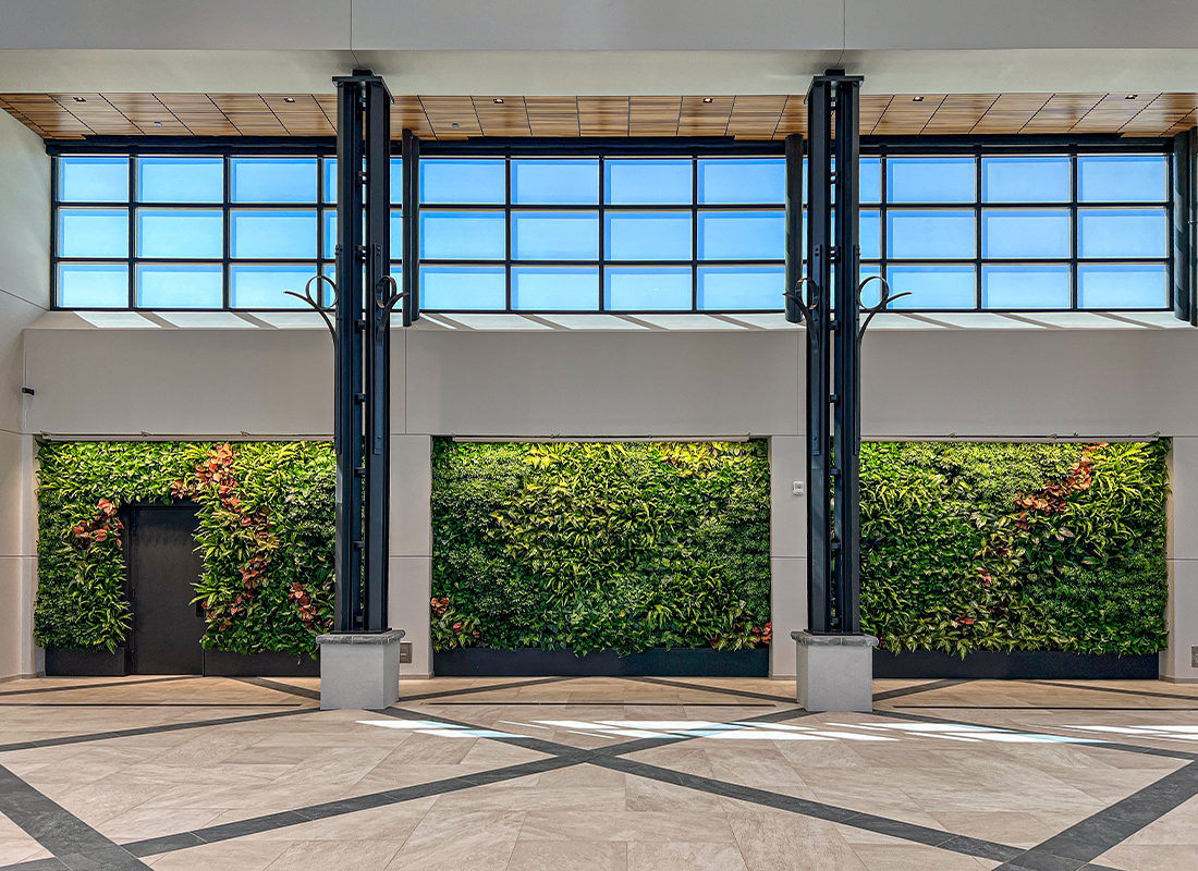 Cost of a living plant wall hero image.