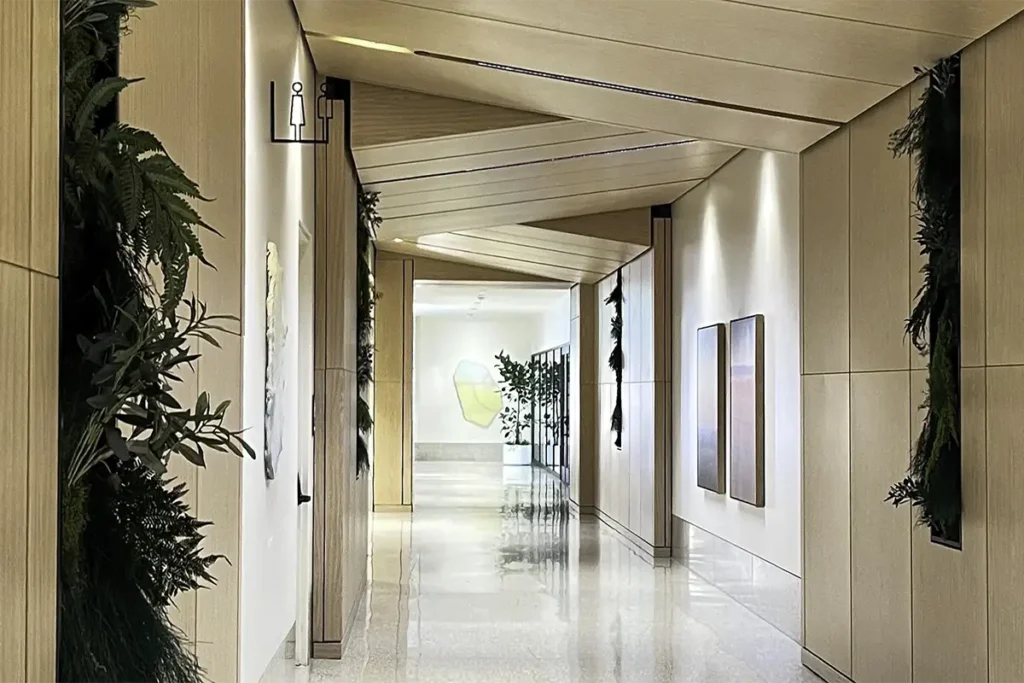 Built-in moss features for Austin tower.